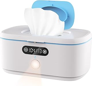 Sponsored Ad - Wipe Wamer for Vehicle and Home Use, Baby Wet Wipes Dispenser and Diaper Wipe Warmer with Night Light,Temperature Display,No Need Water and Sponge, ℉ and ℃ Convertible