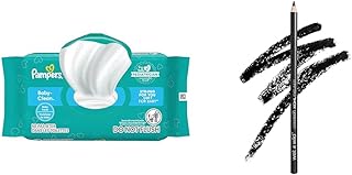 Baby Wipes 72 Count and wet n wild Eyeliner Pencil Cruelty-Free Black Baby's Got Black