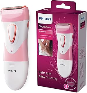 SatinShave Essential Women’s Wet & Dry Electric Shaver for Legs & Body, Cordless, with Hypoallergenic Foil, HP6306/50