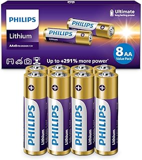 Sponsored Ad - Lithium AA Batteries, 1.5v High Capacity Lithium Double A Battery, (8 Pack) for Blink Outdoor Camera Batteries, Alarm, Doorbell, Flashlight, Long Lasting L91 Batteries, [Non-Rechargeabl