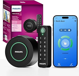 WiFi Smart Deadbolt Lock with Fingerprint Keypad, APP Remote Control, Smart Retrofit Lock for Existing Deadbolt, Keyless Entry, Voice Control, Interior Auto-Locking