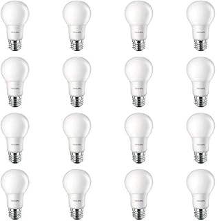 Basic Frosted Non-Dimmable A19 Light Bulb - EyeComfort Technology - 800 Lumen - Soft White (2700K) - 10W=60W - E26 Base - Old Version - Indoor - 16-Pack