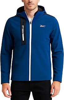 Mens Jacket - Water Resistant Zip Up Sherpa Fleece Lined Softshell Mens Lightweight Jacket - Winter Jackets for Men