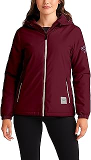 Womens Windbreaker Jacket - Lightweight Water Resistant Insulated Hooded Windbreaker Jacket Women Coat with Pockets