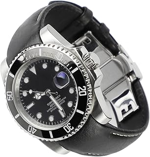 Curved End Retro Leather Watch Band for Rolex Submariner, Daytona, GMT-Master, Yacht-Master, Explorer I