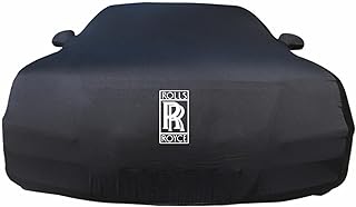 Stretch Cotton Car Cover for Rolls-Royce Ghost 2007-2022, Indoor Use, UV Protection, Standard Size, Black