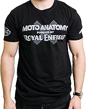 Moto Anatomy Men’s Crew Neck T-Shirt Athletic Heather Stylish Biker Tee Comfortable Motorcycle Riding Apparel