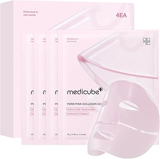 Salmon DNA PDRN pink collagen jelly gel mask | overnight face mask for glass glow skin- elasticity, hydrating, firming and moisturizing | korean skincare, 28g, 4ea