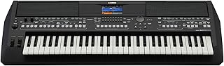 61-Key Arranger Keyboard, Multiple Styles and Voices, Assignable Live Control Knobs, Black PSRSX600