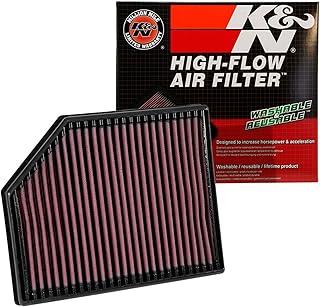 High-Flow Original Lifetime Engine Air Filter: Increase Power: Premium, Washable: Compatible with 2016-2024 VOLVO: S60, S90, V60, V90, XC60, XC90, 33-3065