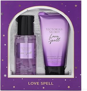 Love Spell Mini Fragrance Duo Gift Set, Notes of Cherry Blossom and Fresh Peach