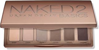 Naked 2 Basics Mini Eyeshadow Palette - 6 Matte Nude Shadows, Multi-Use Powder for Eye, Contour, or Brows, Ultra-Blendable Cool-Tone Neutrals, Long-lasting Wear, Travel Makeup with Mirror