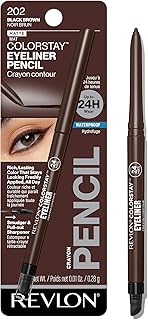 Sponsored Ad - ColorStay Pencil Waterproof Eyeliner, Smudge-Proof, Eye Makeup with Built-In Sharpener, 202 Black Brown, 0.01 oz