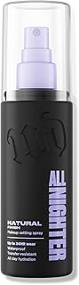 All Nighter Waterproof Makeup Setting Spray - Natural Finish, Up to 24HR Wear, Ultra-Fine Facial Mist, Hydrating Foundation Face Primer, Smudge-Proof, Transfer-Resistant, with Glycerin